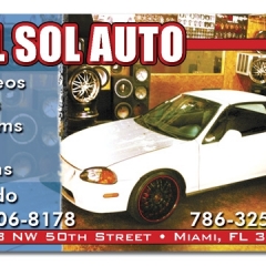 Del Sol Auto Business Cards