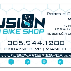 Fusion Bike Shop Business Cards
